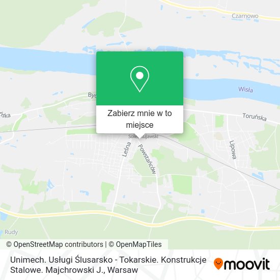 Mapa Unimech. Usługi Ślusarsko - Tokarskie. Konstrukcje Stalowe. Majchrowski J.