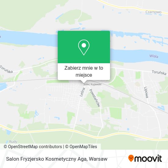 Mapa Salon Fryzjersko Kosmetyczny Aga