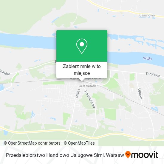 Mapa Przedsiebiorstwo Handlowo Uslugowe Simi