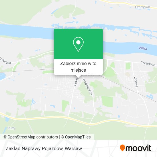 Mapa Zakład Naprawy Pojazdów