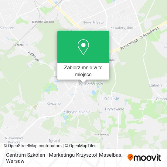 Mapa Centrum Szkolen i Marketingu Krzysztof Maselbas