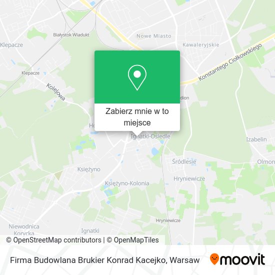 Mapa Firma Budowlana Brukier Konrad Kacejko