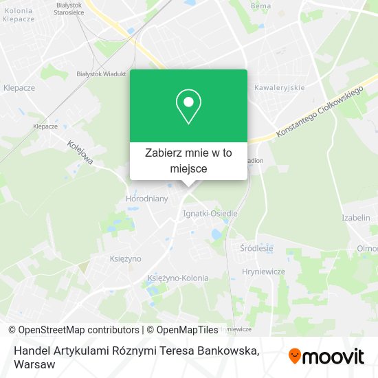 Mapa Handel Artykulami Róznymi Teresa Bankowska