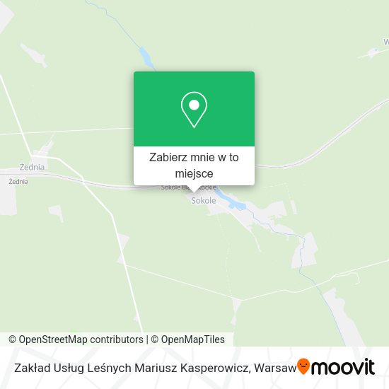 Mapa Zakład Usług Leśnych Mariusz Kasperowicz