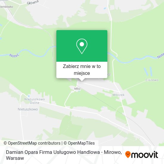 Mapa Damian Opara Firma Usługowo Handlowa - Mirowo