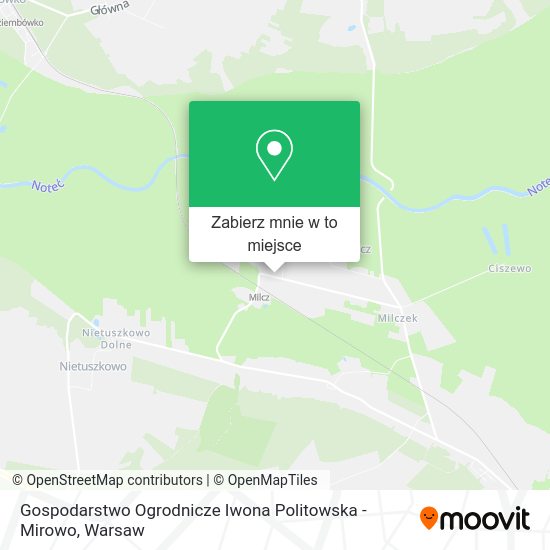 Mapa Gospodarstwo Ogrodnicze Iwona Politowska - Mirowo