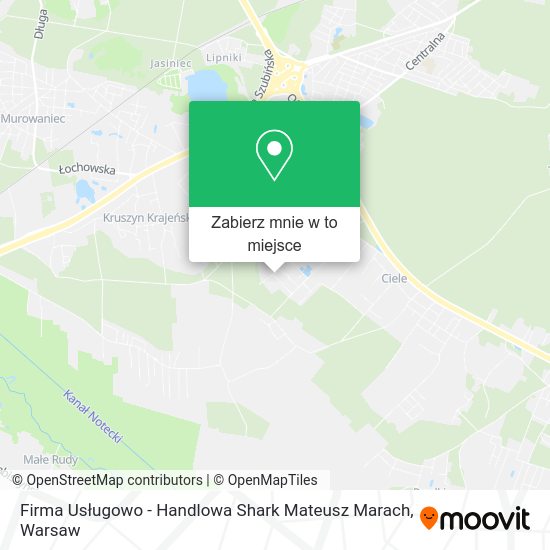 Mapa Firma Usługowo - Handlowa Shark Mateusz Marach