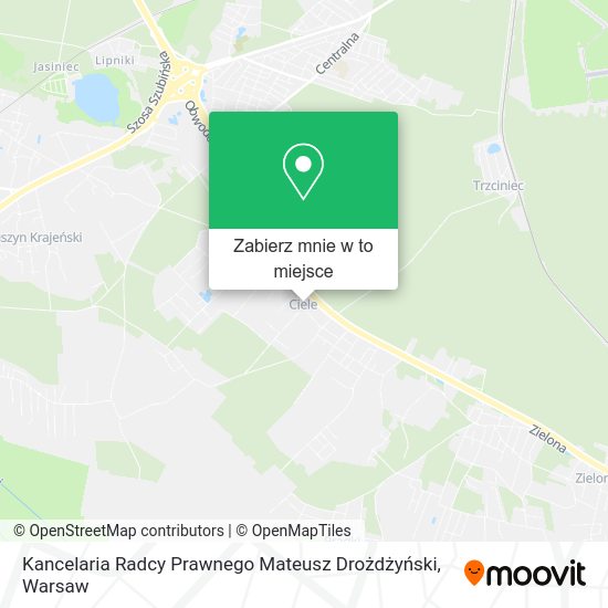 Mapa Kancelaria Radcy Prawnego Mateusz Drożdżyński