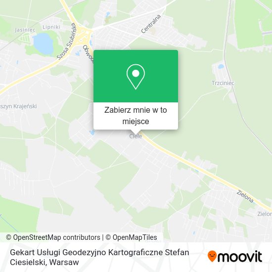 Mapa Gekart Usługi Geodezyjno Kartograficzne Stefan Ciesielski