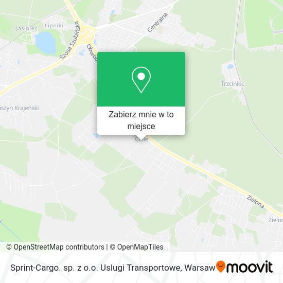 Mapa Sprint-Cargo. sp. z o.o. Uslugi Transportowe