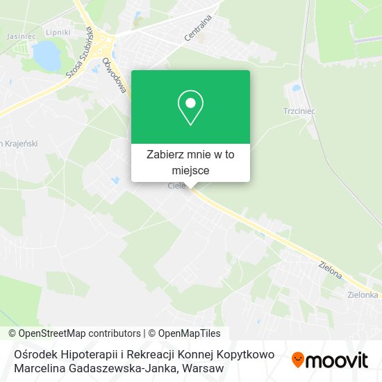 Mapa Ośrodek Hipoterapii i Rekreacji Konnej Kopytkowo Marcelina Gadaszewska-Janka