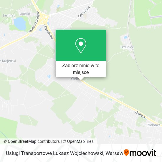 Mapa Usługi Transportowe Łukasz Wojciechowski