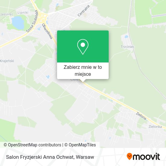 Mapa Salon Fryzjerski Anna Ochwat