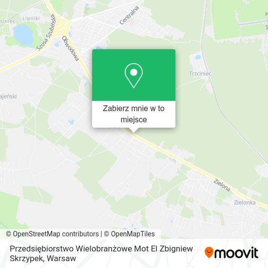 Mapa Przedsiębiorstwo Wielobranżowe Mot El Zbigniew Skrzypek