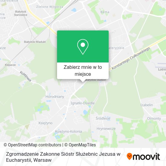 Mapa Zgromadzenie Zakonne Sióstr Służebnic Jezusa w Eucharystii