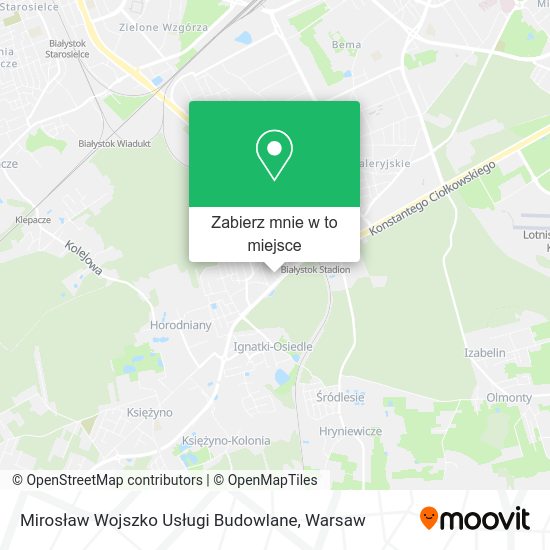 Mapa Mirosław Wojszko Usługi Budowlane