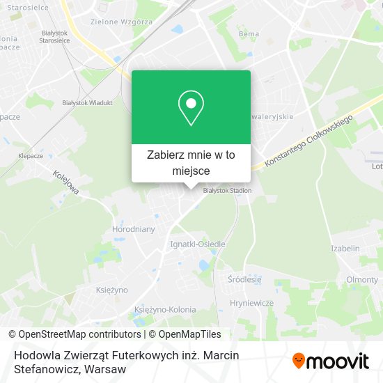 Mapa Hodowla Zwierząt Futerkowych inż. Marcin Stefanowicz