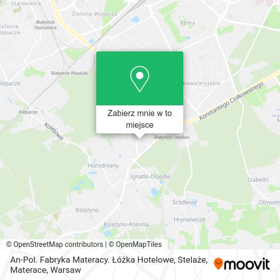 Mapa An-Pol. Fabryka Materacy. Łóżka Hotelowe, Stelaże, Materace