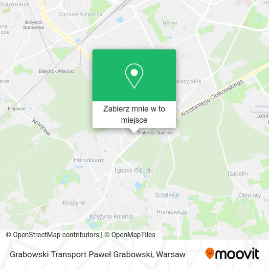 Mapa Grabowski Transport Paweł Grabowski