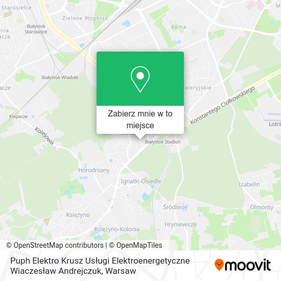 Mapa Puph Elektro Krusz Usługi Elektroenergetyczne Wiaczesław Andrejczuk