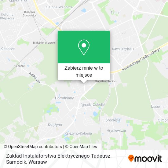 Mapa Zakład Instalatorstwa Elektrycznego Tadeusz Samocik