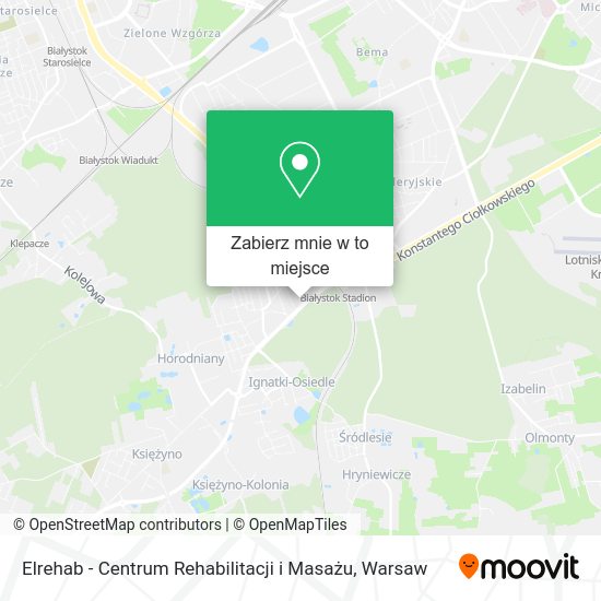 Mapa Elrehab - Centrum Rehabilitacji i Masażu