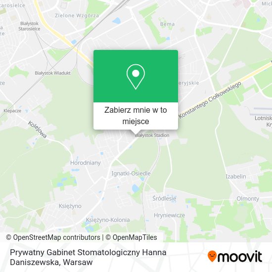 Mapa Prywatny Gabinet Stomatologiczny Hanna Daniszewska