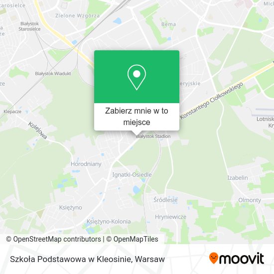 Mapa Szkoła Podstawowa w Kleosinie