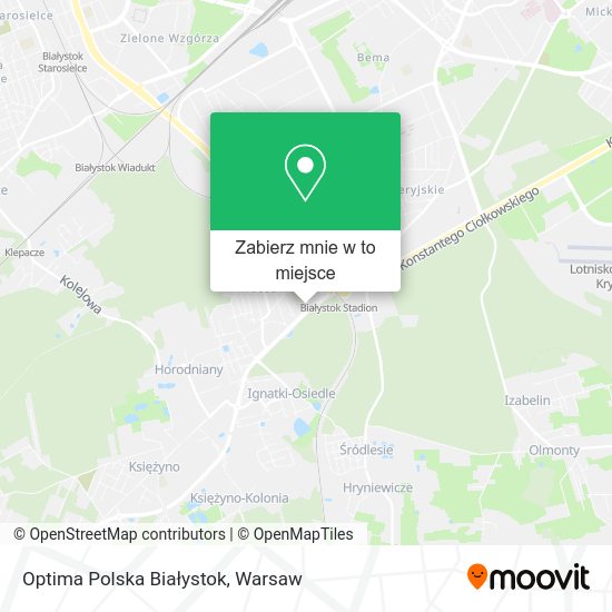 Mapa Optima Polska Białystok