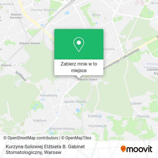 Mapa Kurzyna-Sołowiej Elżbieta B. Gabinet Stomatologiczny