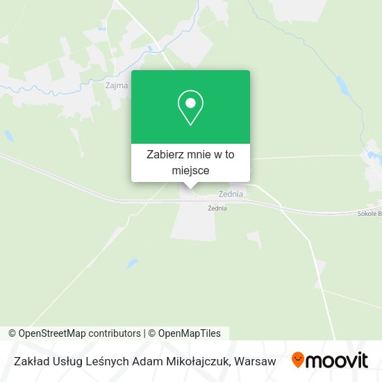 Mapa Zakład Usług Leśnych Adam Mikołajczuk