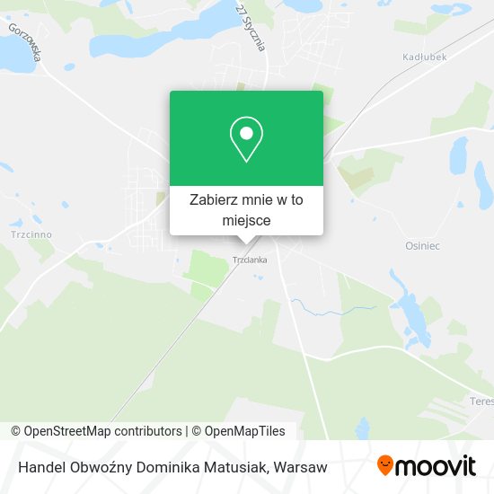 Mapa Handel Obwoźny Dominika Matusiak