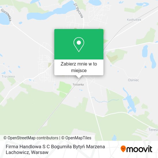 Mapa Firma Handlowa S C Bogumiła Bytyń Marzena Lachowicz