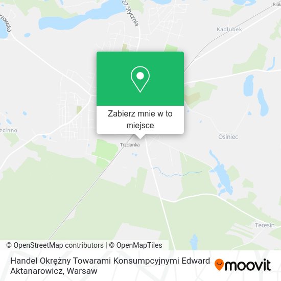 Mapa Handel Okrężny Towarami Konsumpcyjnymi Edward Aktanarowicz