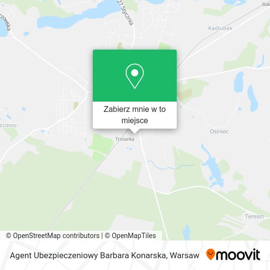 Mapa Agent Ubezpieczeniowy Barbara Konarska