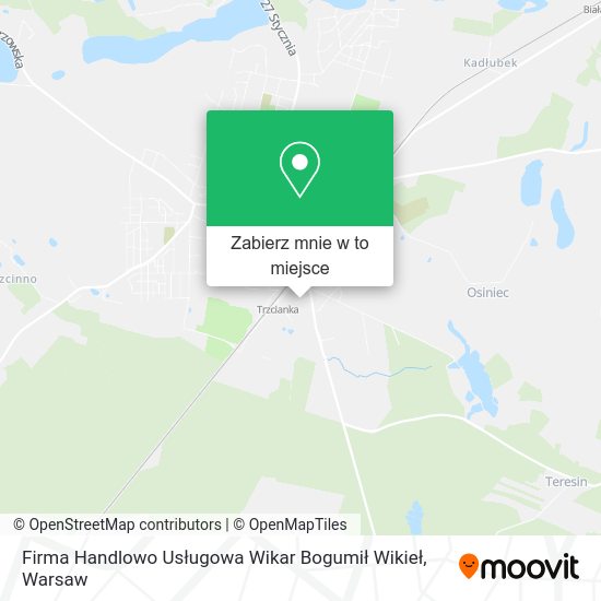 Mapa Firma Handlowo Usługowa Wikar Bogumił Wikieł