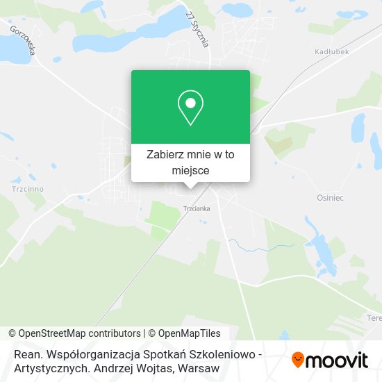 Mapa Rean. Współorganizacja Spotkań Szkoleniowo - Artystycznych. Andrzej Wojtas