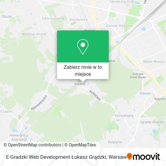 Mapa E-Gradzki Web Development Łukasz Grądzki