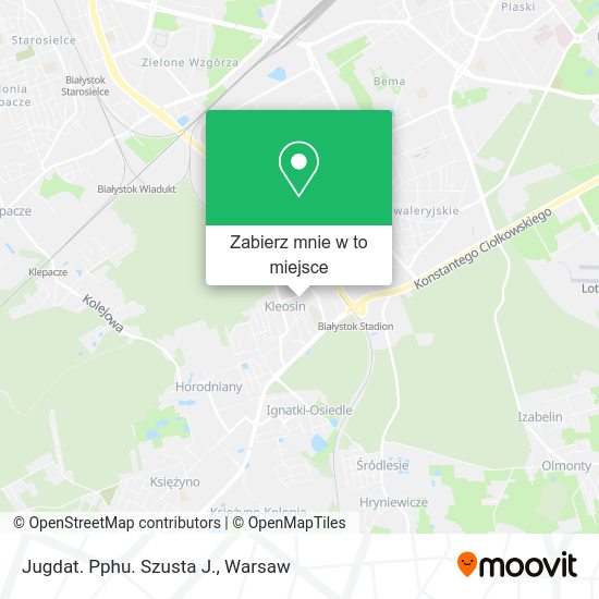 Mapa Jugdat. Pphu. Szusta J.