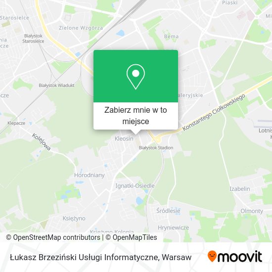 Mapa Łukasz Brzeziński Usługi Informatyczne