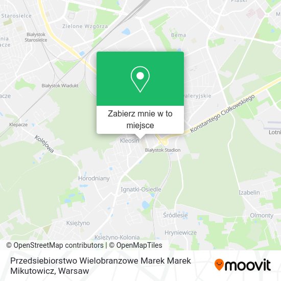 Mapa Przedsiebiorstwo Wielobranzowe Marek Marek Mikutowicz