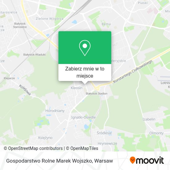 Mapa Gospodarstwo Rolne Marek Wojszko