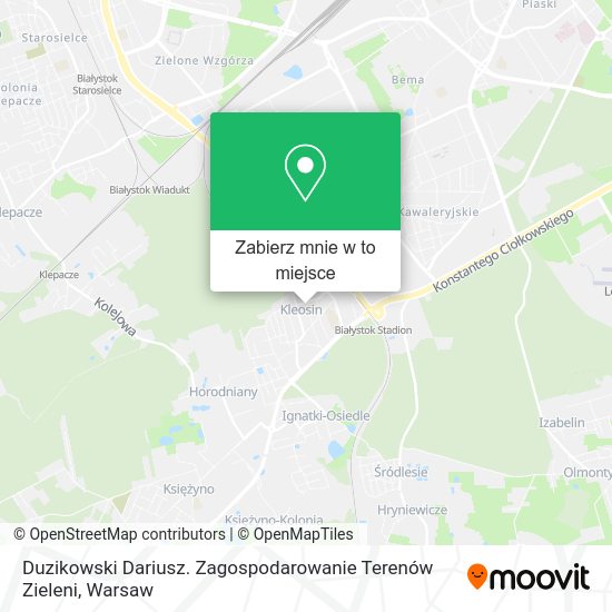 Mapa Duzikowski Dariusz. Zagospodarowanie Terenów Zieleni