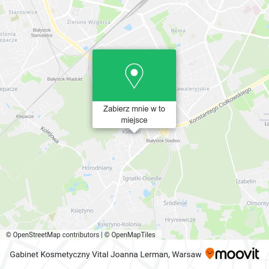 Mapa Gabinet Kosmetyczny Vital Joanna Lerman