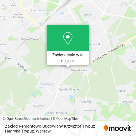 Mapa Zakład Remontowo-Budowlany Krzysztof Trypuz Henryka Trypuz