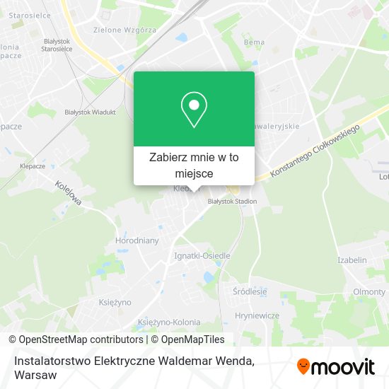 Mapa Instalatorstwo Elektryczne Waldemar Wenda