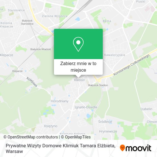 Mapa Prywatne Wizyty Domowe Klimiuk Tamara Elżbieta