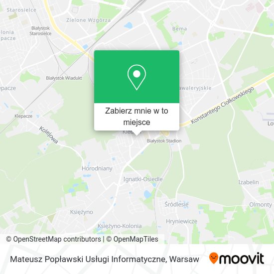 Mapa Mateusz Popławski Usługi Informatyczne