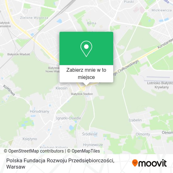 Mapa Polska Fundacja Rozwoju Przedsiębiorczości