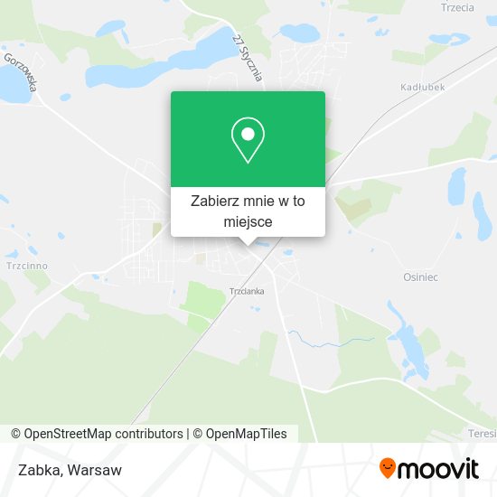 Mapa Zabka